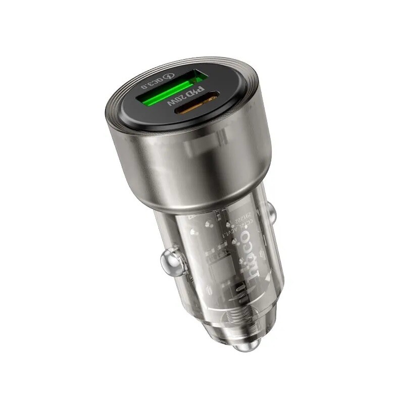 Автомобильное зарядное устройство Hoco Z52 1USB 1Type-C 38W (Z52) - Изображение 1