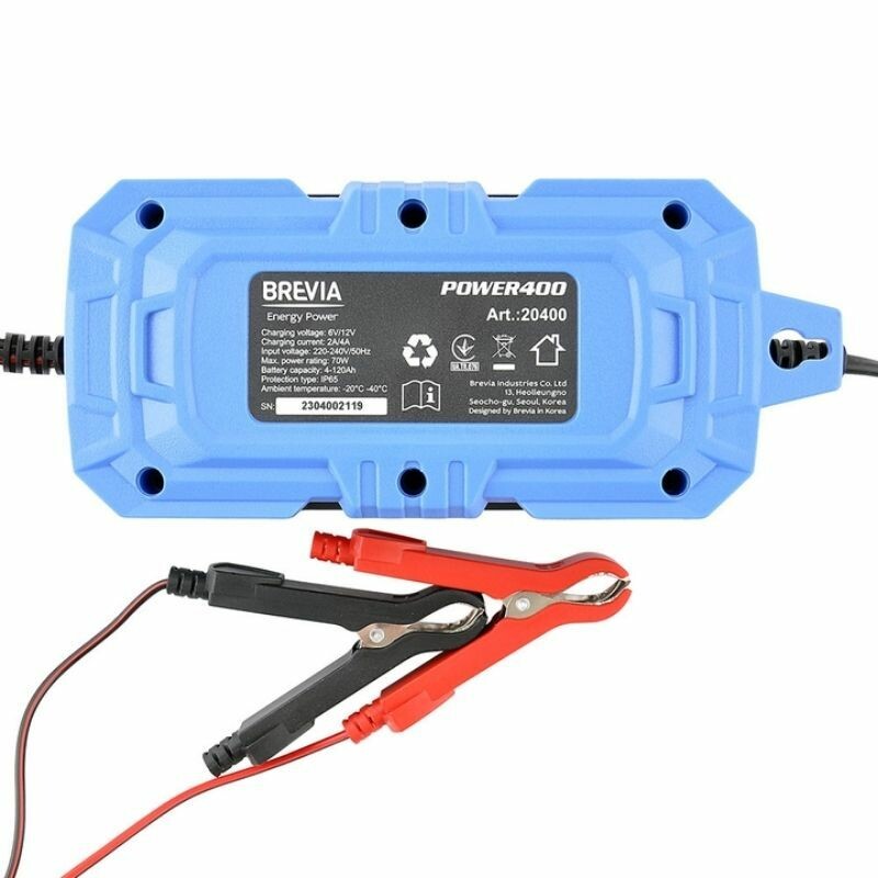Зарядное устройство для аккумуляторов Brevia Power 4А для батарей до 120 Ач 20400EP - Зображення 1