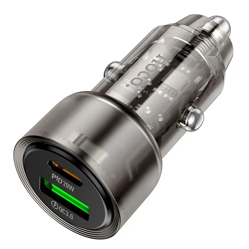 Автомобильное зарядное устройство Hoco Z52 1USB 1Type-C 38W (Z52) - Изображение 2