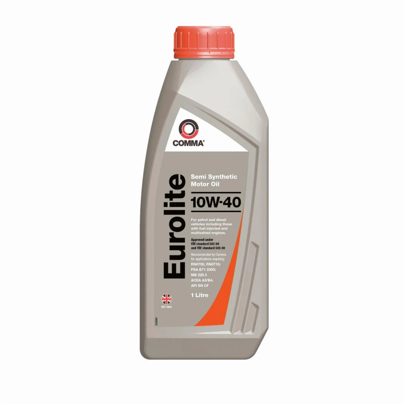 Моторное масло Comma EUROLITE 10W40 API SN CF ACEA A3B4 1 литр для легковых авто (EUL1L)