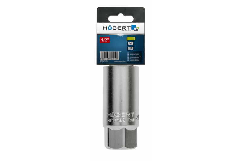 Свечная головка шестигранная 16 мм для свечей зажигания Hogert (HT1A783) - Зображення 1