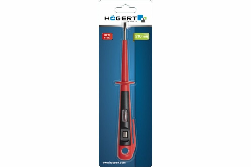 Тестер напряжения Hogert SL3 100-500 В длина 150 мм для электриков (HT1S981) - Изображение 1