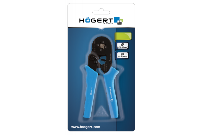 Обжимные клещи для монтажа тонкостенных кабельных муфт Hogert (HT1P190) - Зображення 1