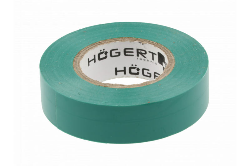 Изоляционная лента зеленая 19мм x 0.13мм x 20м Hogert артикул (HT1P284)