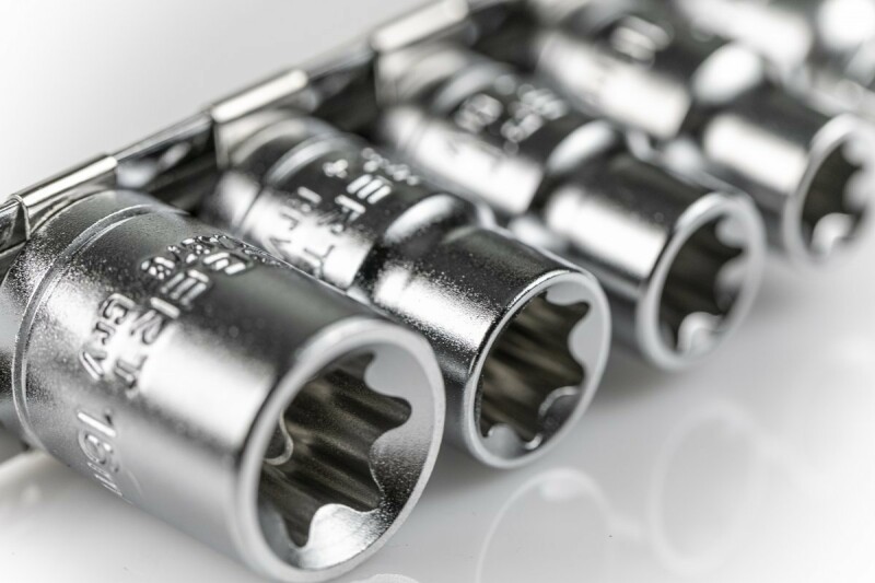 Набор торцевых головок Torx 1/4" 3/8" 9 элементов Hogert артикул HT1A884 - Изображение 3
