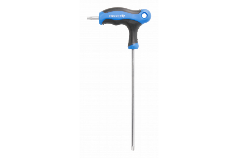 Длинный Т-образный ключ Torx Security TT30 от Hogert для специальных винтов (HT1W874)
