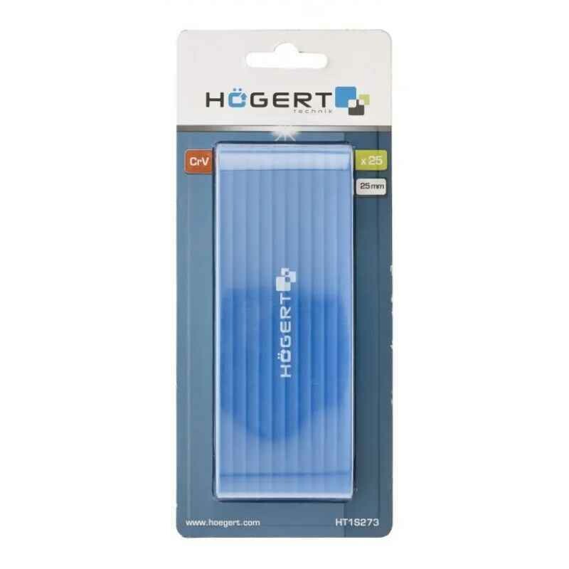 Набор бит Hoegert 1/4 дюйма 25 мм CrV PH PZ SL HEX Torx с битодержателем 25 шт (HT1S273) - Зображення 5