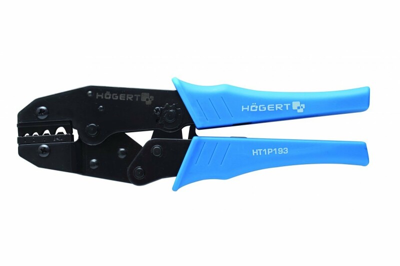 Клещи обжимные для клем 1.0-10.0 мм2 20-8 AWG Hogert для прессования (HT1P193)