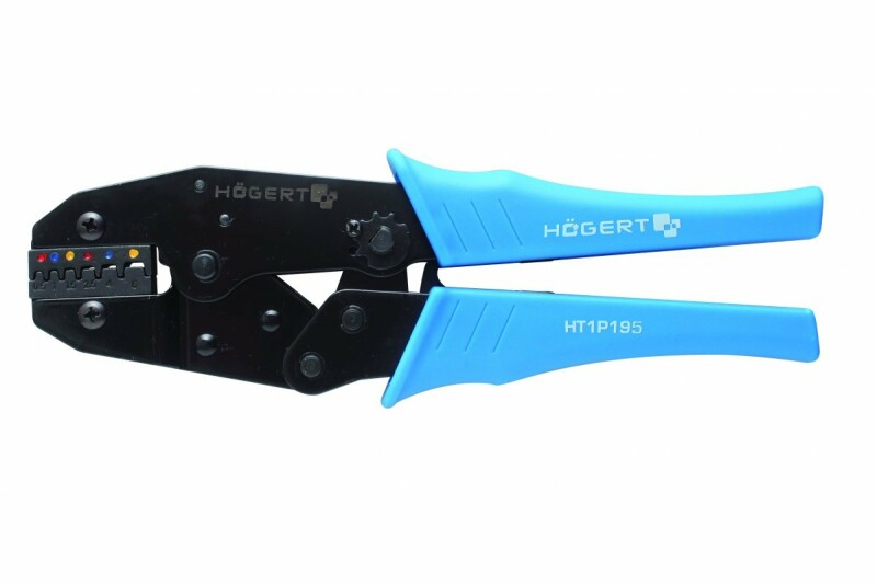 Клещи обжимные для кабельных муфт 0.5-6.0 мм2 20-10 AWG Hogert (HT1P195)