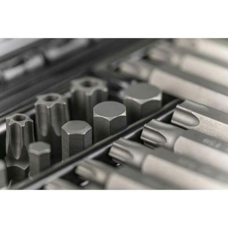 Набор бит 1/4 PH SL Torx HEX 37 штук с трещоткой 72 зубца Hogert (HT1R466) - Изображение 6