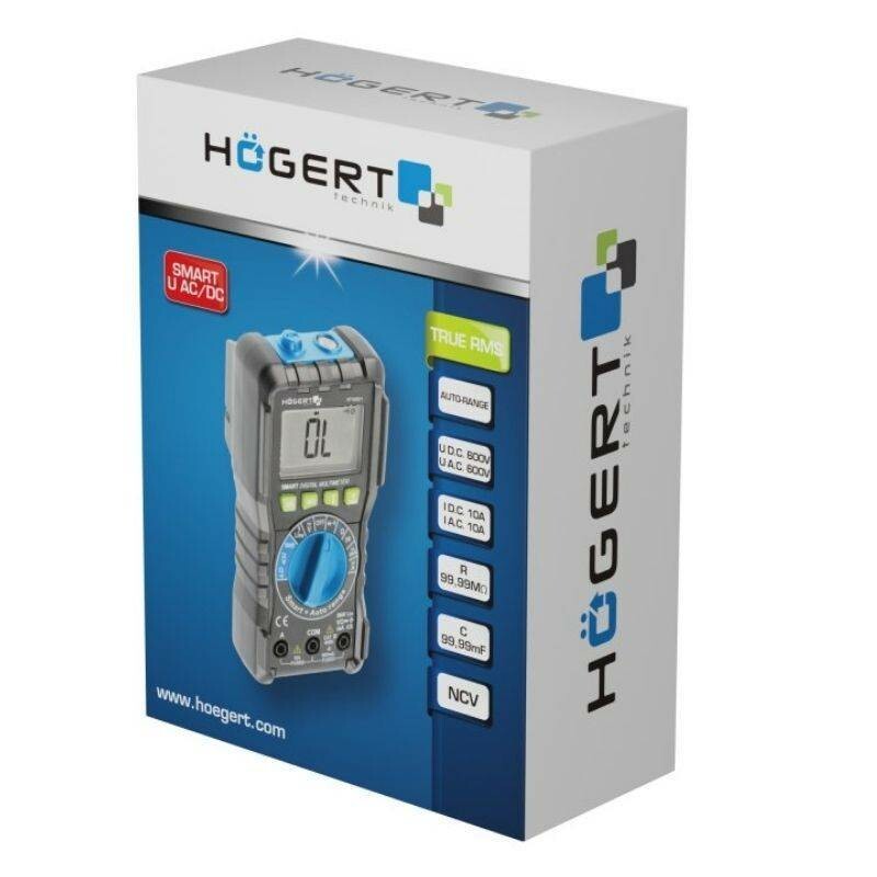 Цифровой мультиметр Smart от Hogert для измерения электрических параметров (HT1E601) - Изображение 5