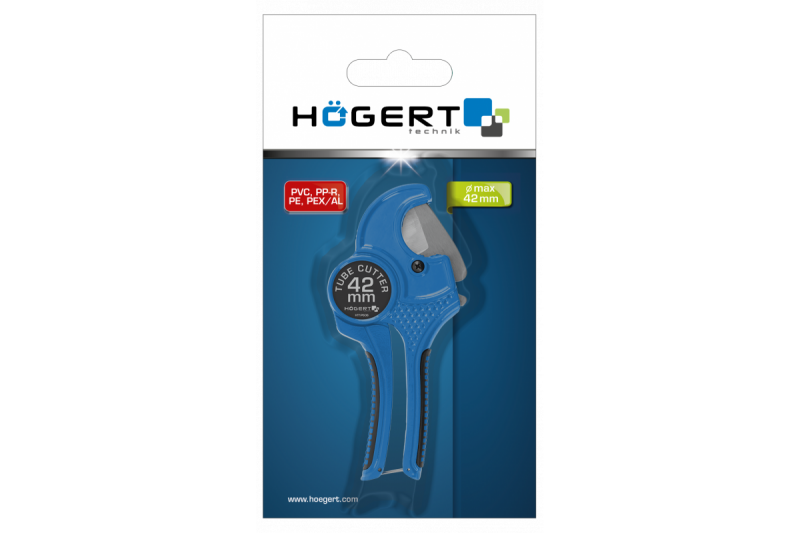 Резак для пластиковых труб ПВХ диаметр 0-42 мм Hogert (HT1P606) - Изображение 3