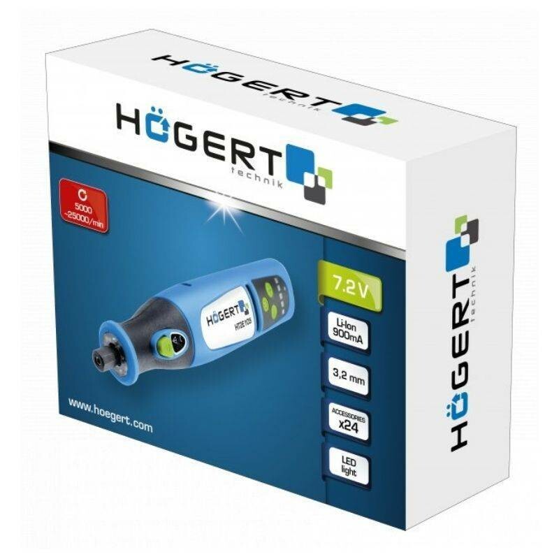 Универсальный гравёр шлифовальная машина Hogert 5000-25000 об/мин для мастеров (HT2E105) - Зображення 4