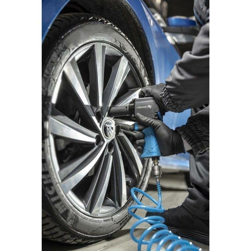 Пневматический ударный гайковерт Mini Ultra Short 1/2 дюйма 680Nm Hogert (HT4R626) - Зображення 2