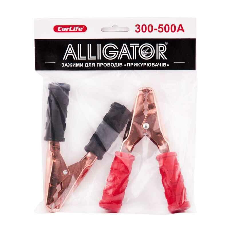 Аккумуляторный зажим Alligator металлический 300-500А вес 100г для авто аккумуляторов (CP645) - Зображення 1