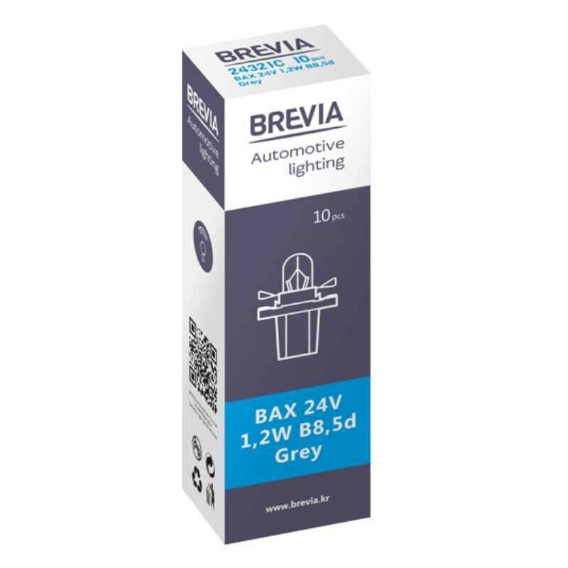 Галогенные автолампы Brevia BAX B8.5d 24V серого цвета 10 штук в упаковке (24321C) - Изображение 2