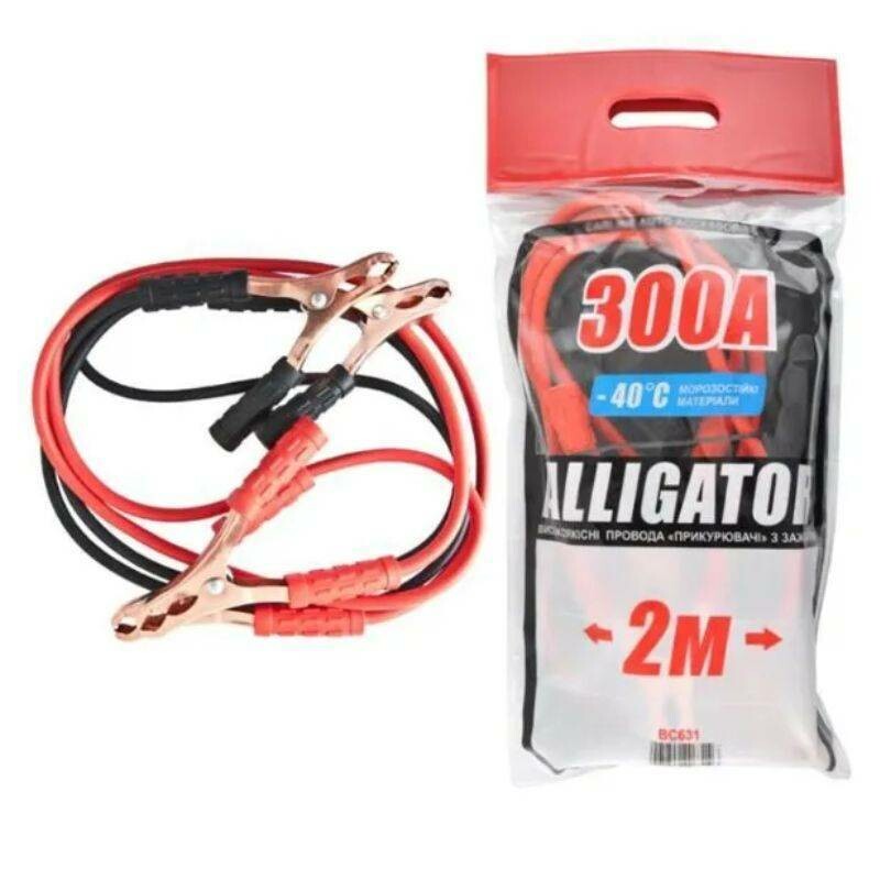 Пусковые провода 300A 2м Alligator в пакете (BC631) - Зображення 2