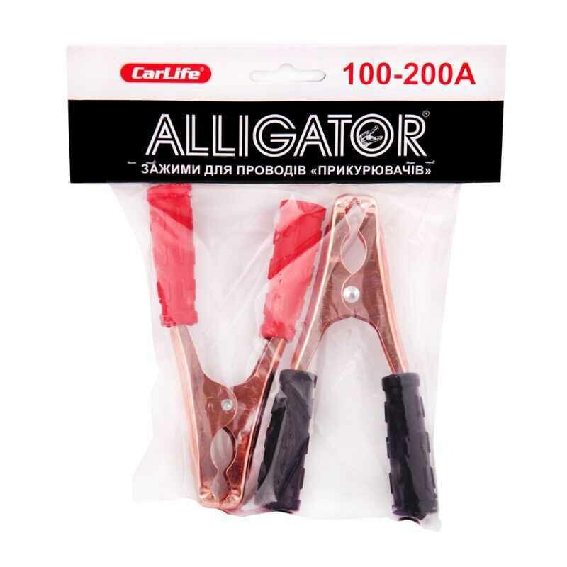 Акумуляторный зажим Alligator 200 металлический 100 г для аккумулятора (CP625) - Зображення 1