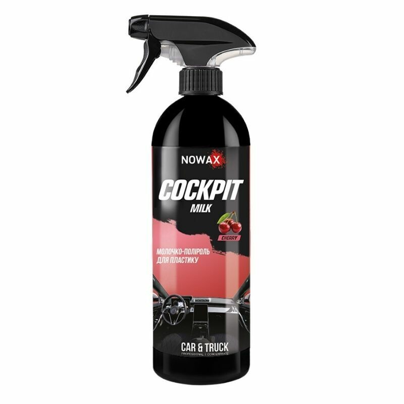 Молочко для панели приборов 750 мл NOWAX Cockpit Milk Вишня (NX75014)