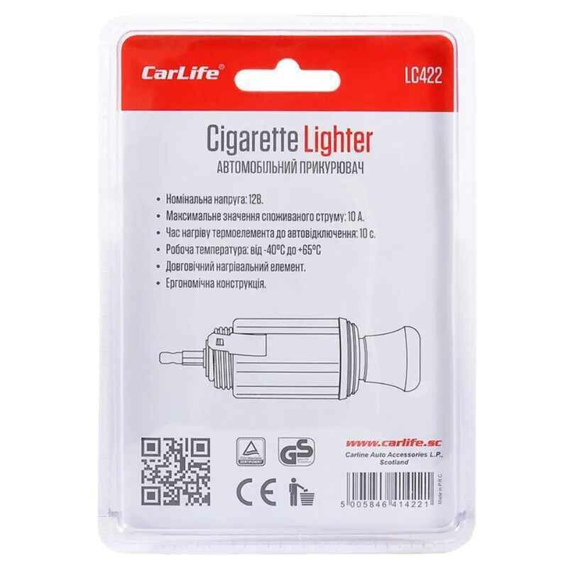 Автоприкуриватель CARLIFE в сборе (LC422) - Зображення 4