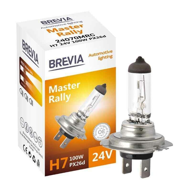 Галогеновая автолампа H7 Brevia Master Rally 24V одна штука для авто (24070MRC)