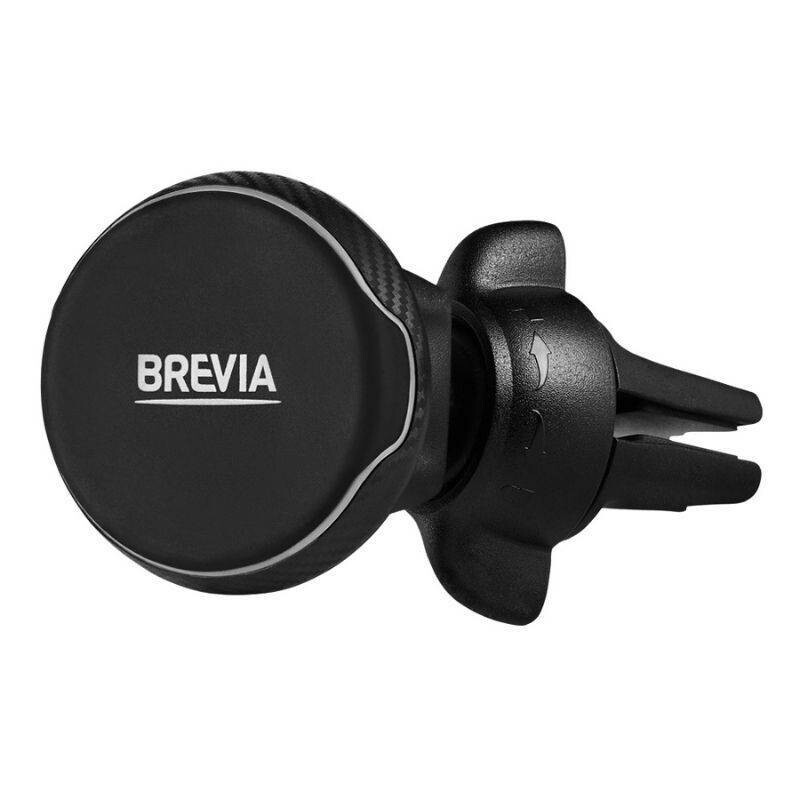 Магнитный автодержатель Brevia AirClip MagButton для телефона на дефлектор воздуха 48200