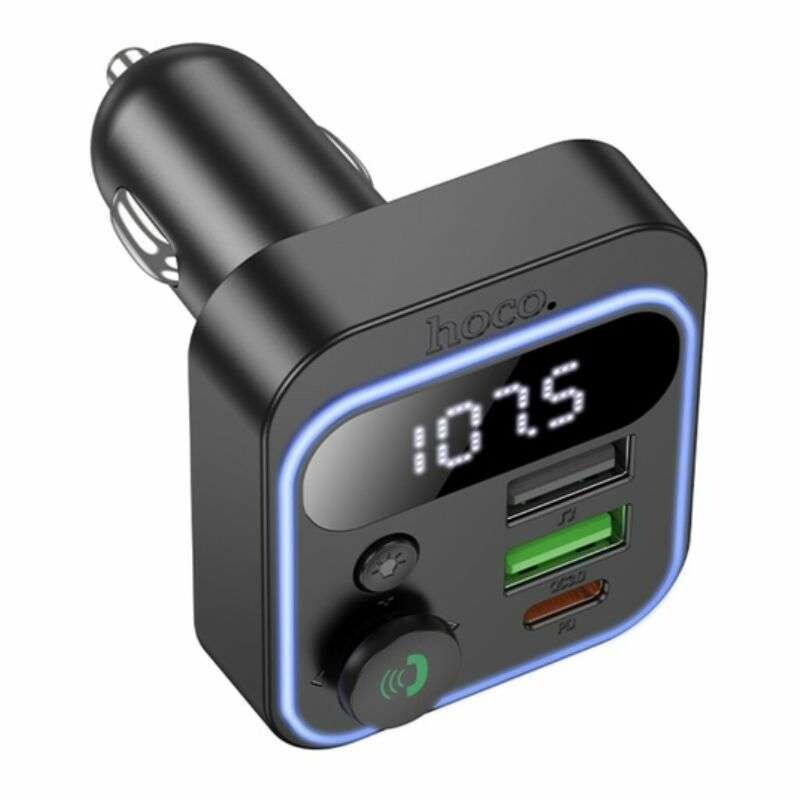 FM трансмиттер HOCO Tiger Bluetooth для автомобиля 2USB и Type-C 20W PD QC быстрая зарядка (E85) - Зображення 2