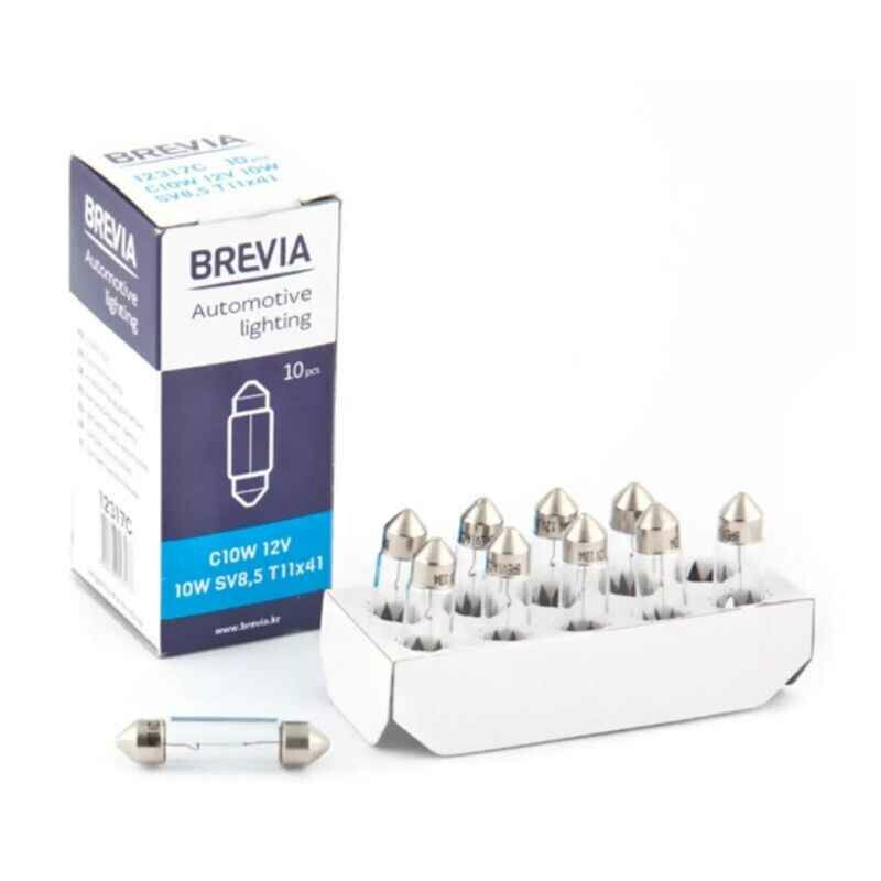 Галогенные лампы Brevia C10WT11x41 12V набор 10 штук в упаковке (12317C)