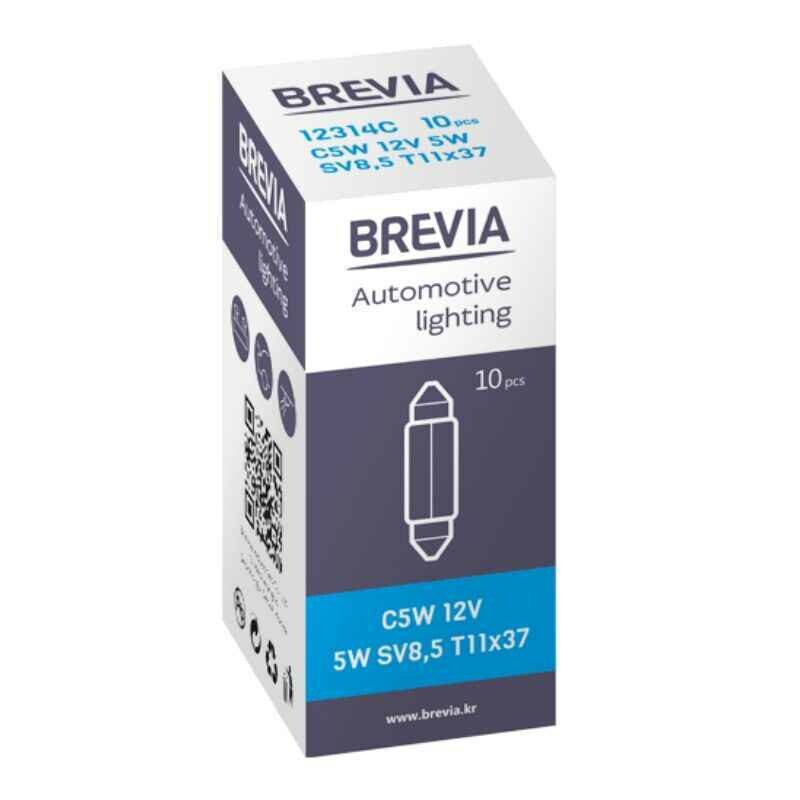 Галогенные лампы Brevia C5WT11x37 12V набор 10 штук в упаковке (12314C) - Зображення 2
