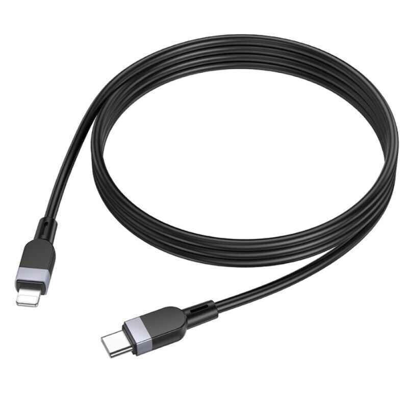 Зарядный кабель Lightning 1м 27W для синхронизации Hoco X109 черный (X109-t/i black) - Изображение 3