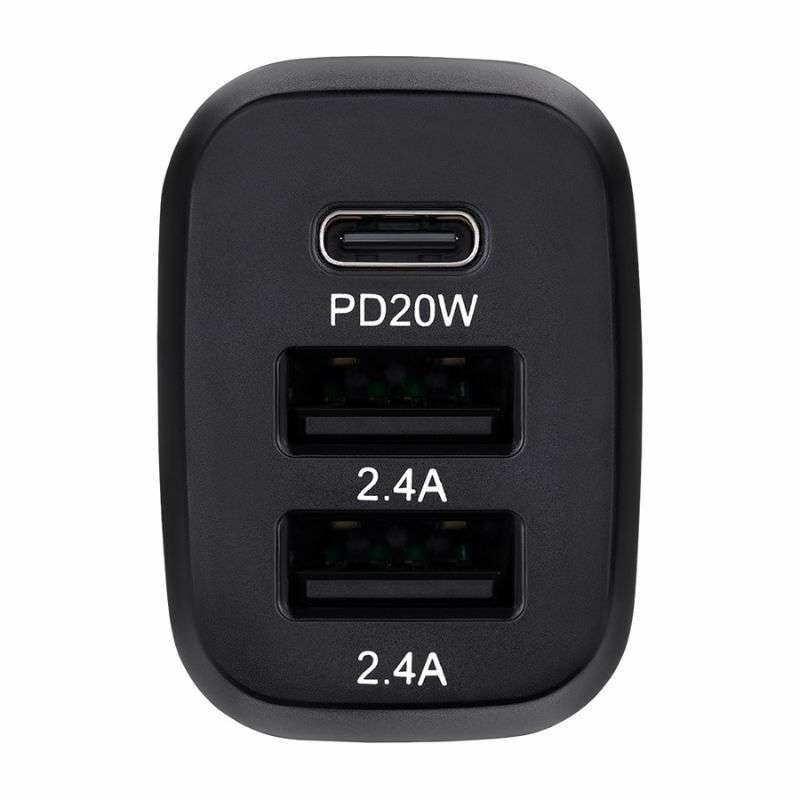 Зарядное устройство для авто BREVIA ePower TriDrive 44W 1xUSB-C 2xUSB-A черный (46044DUCB) - Изображение 1