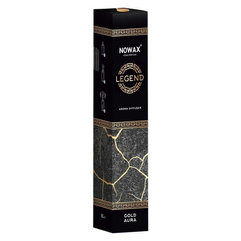 Диффузор аромадифузор с палочками Nowax Legend Gold Aura 90 мл для дома и офиса (NX91665)