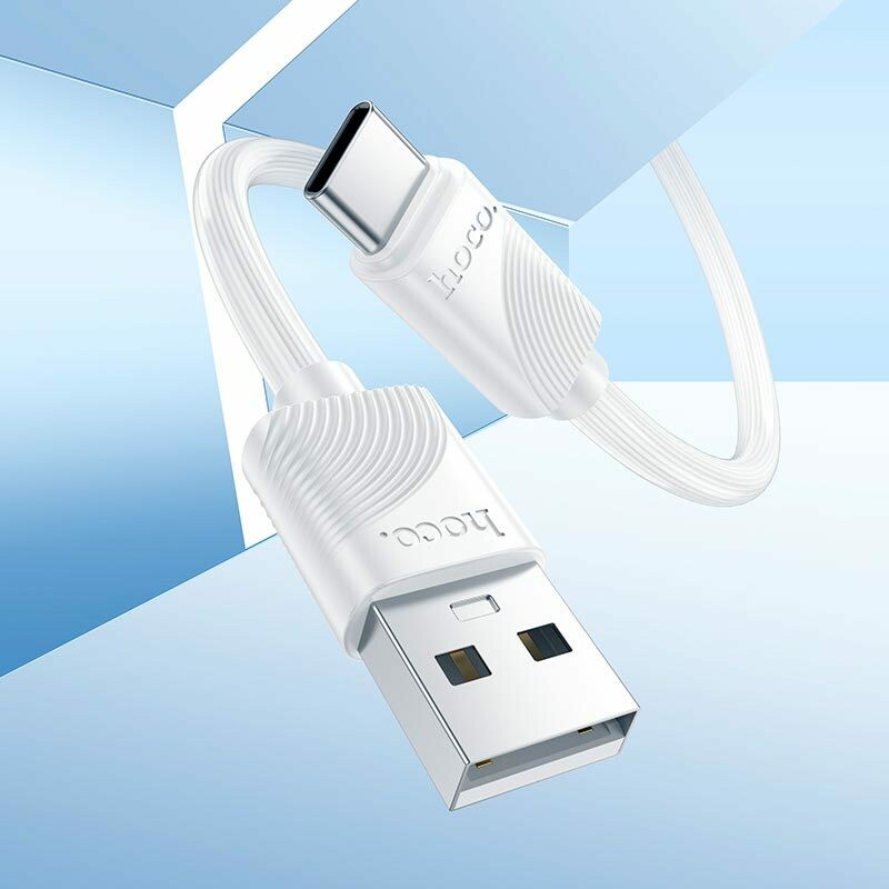 Зарядный и синхронизирующий кабель Type-C 1м 3A белый Hoco X70 (X70-t/white) - Изображение 4