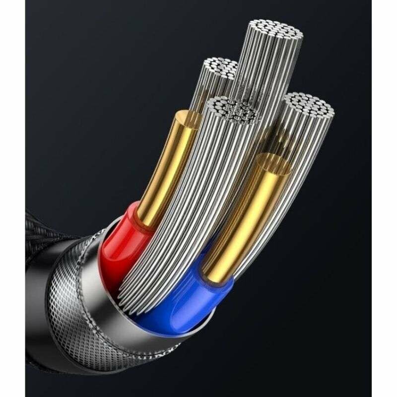 Кабель Type-C Lightning 30W для зарядки и передачи данных 1.2м черный SJ741USB02 - Зображення 4