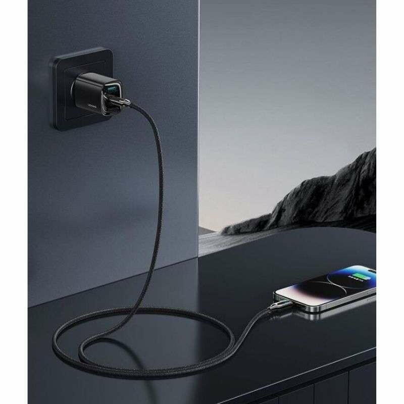Кабель Type-C Lightning 30W для зарядки и передачи данных 1.2м черный SJ741USB02 - Зображення 7