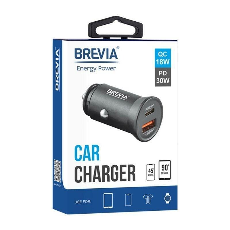 Зарядное устройство для авто BREVIA ePower DualCharge 30Вт 1xUSB-C 1xUSB-A черный (46030CAB) - Изображение 4