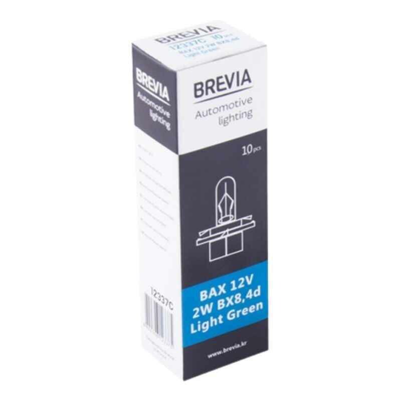 Галогенные лампы Brevia W2W 12V BAX набор 10 шт в упаковке (12337C) - Изображение 2