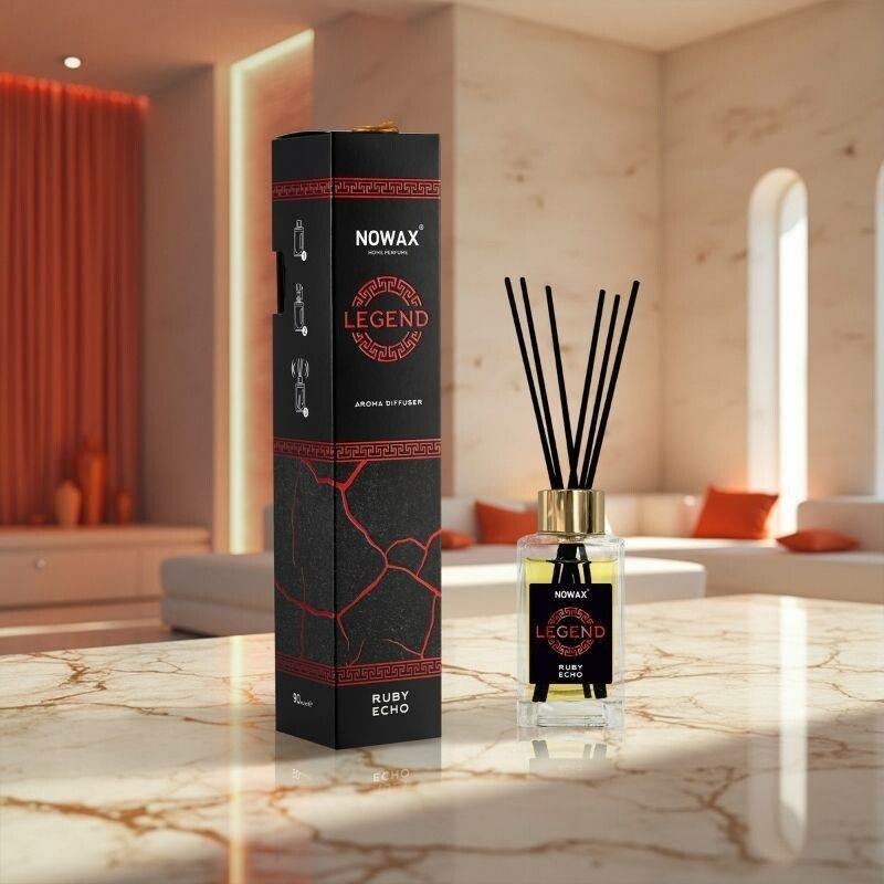 Диффузор аромата с палочками Nowax Legend Ruby Echo 90 мл для дома и офиса (NX91702) - Зображення 1