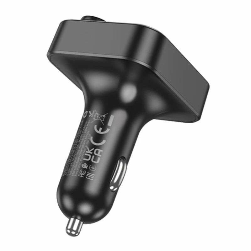 FM трансмиттер HOCO Tiger Bluetooth для автомобиля 2USB и Type-C 20W PD QC быстрая зарядка (E85) - Зображення 1