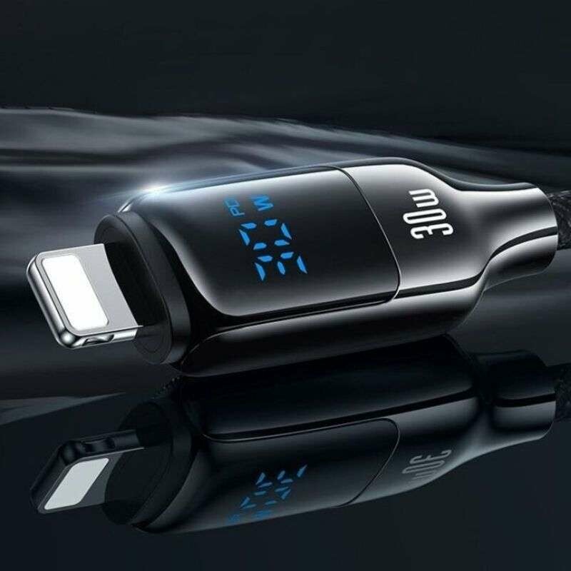 Кабель Type-C Lightning 30W для зарядки и передачи данных 1.2м черный SJ741USB02 - Зображення 3