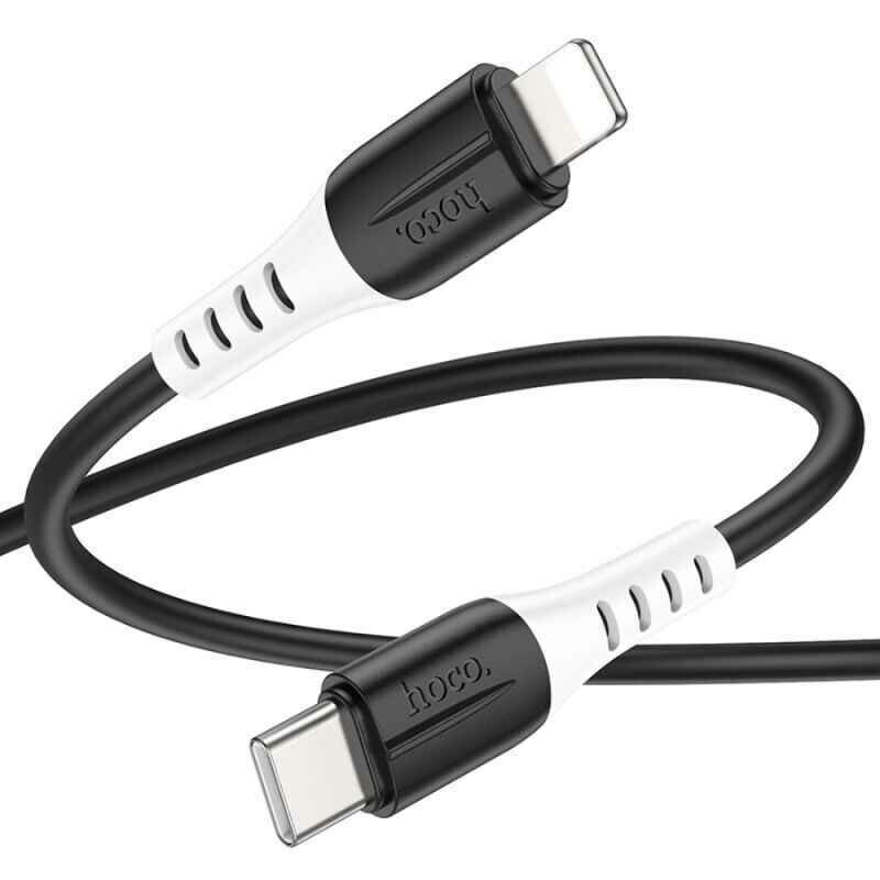 Зарядный кабель Lightning 1м 3A для синхронизации Hoco X82 черный (X82-t/i black) - Зображення 1