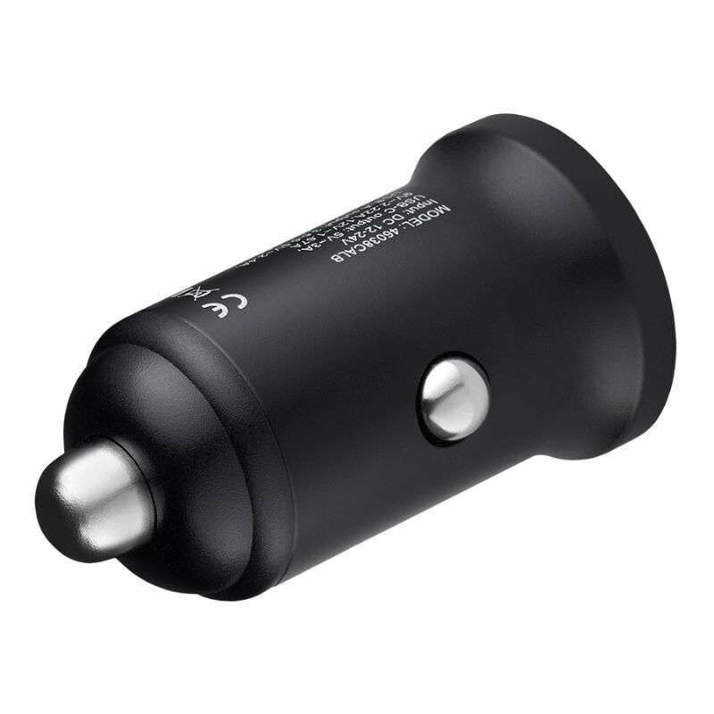 Зарядное устройство для авто BREVIA ePower DualChargeLED 38W USB-C USB-A черный (46038CALB) - Зображення 3