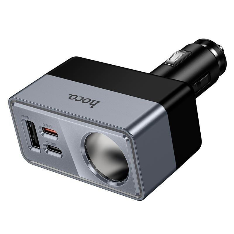 Автомобильное зарядное устройство Hoco Z65A с USB и Type-C до 165W (Z65A) - Зображення 4