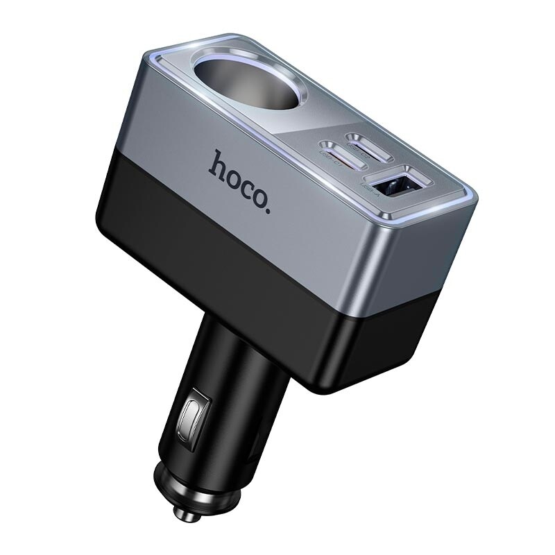 Автомобильное зарядное устройство Hoco Z65A с USB и Type-C до 165W (Z65A) - Зображення 2