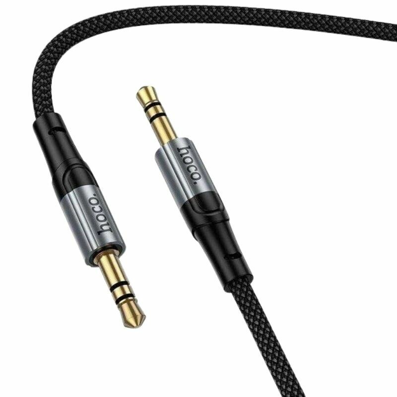 Кабель HOCO AUX 3.5mm to 3.5mm Nuevo audio cable UPA33 |1.5M| (black) - Зображення 2