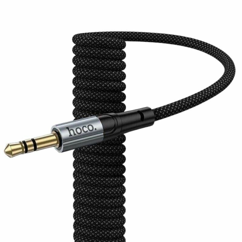 Кабель HOCO AUX 3.5mm to 3.5mm Nuevo audio cable UPA33 |1.5M| (black) - Зображення 4