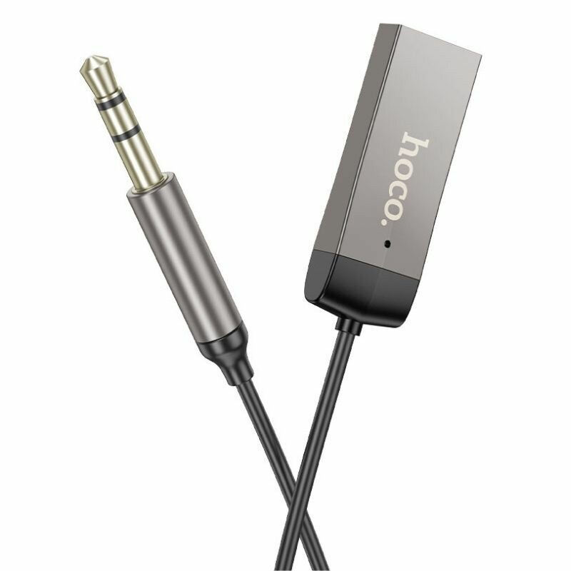 Автомобильный Bluetooth AUX ресивер Hoco E78 Benefit BT 5.3 1.2м (E78)
