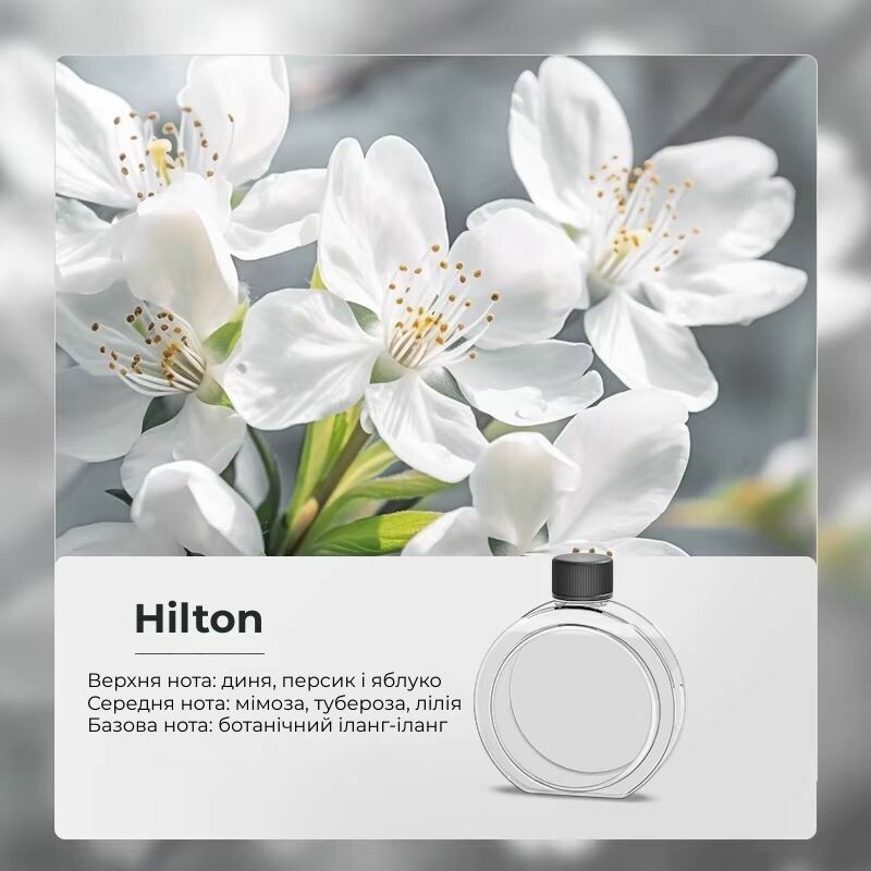 Ароматизатор для аромадиффузора Essential oil of Hilton 50мл (XXJ007-Hil) - Зображення 3