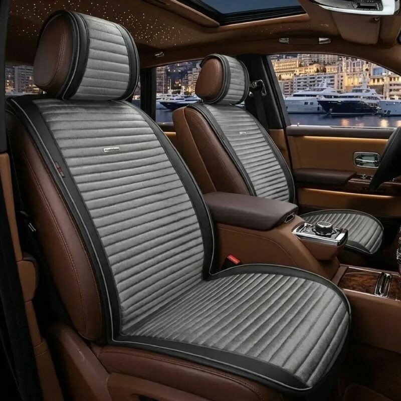 Накидки на сиденья 2 шт Gearo Gran Lusso Eleganza (GE0711GY-F) - Зображення 8