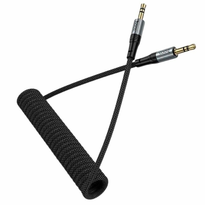 Кабель HOCO AUX 3.5mm to 3.5mm Nuevo audio cable UPA33 |1.5M| (black) - Зображення 3